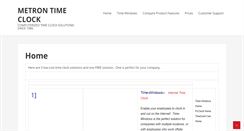 Desktop Screenshot of metrontimeclock.com