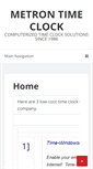 Mobile Screenshot of metrontimeclock.com