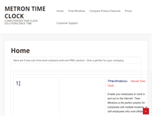 Tablet Screenshot of metrontimeclock.com
